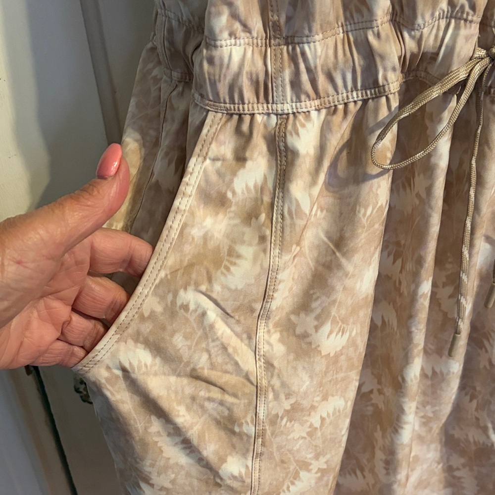 Avalanche Beige Patterned Athletic Mini Dress - image 3